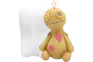 ZAKVOOR Halloween Horror Doll Candle Silicone Mold for DIY Aromatherapy Candles Homemade Wax Plaster Polymer Clay Decoration