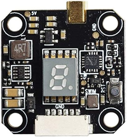 GOQOTOMO VTX4 5.8GHz VTX Support Telemetry and 0.01/25/50/100/200mW Switchable FPV Transmitter with 20X20mm Hole fo FC/PDB/ESC Stackable vtx