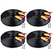 WildHD 4x200ft BNC Cable All-in-One Siamese Video and Power Security Camera Cable Extension Wire Cord with 2 Female Connetors for All HD CCTV DVR Surveillance System (200ft 4pack Cable, Black)
