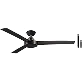 MINKA-AIRE F524-CL Roto 52 Inch Ceiling Fan 3 Blades with Additional 3.5" Downrod in Coal Finish
