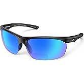 KastKing Tugaloo Semi-Rimless Bifocal Polarized Reader Sunglasses, Bi-focal x1.5 x2.0 x2.5 Magnifications, UV Protection