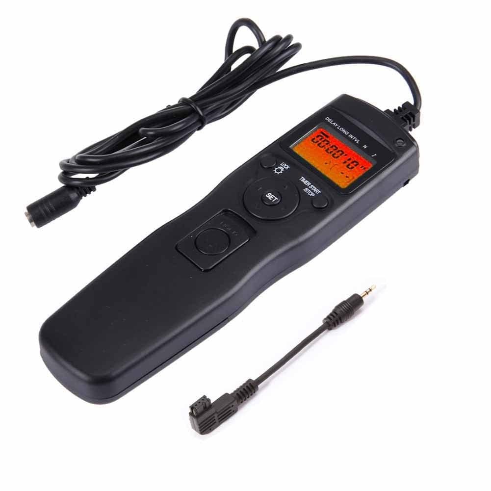 RGBS LCD Timer Shutter Release Time Lapse Intervalometer Remote Control for Sony Alpha DSLR A900, A850, A700, A580, A550, A500, A350, A300, A200, A100, A99, A65, A77 Digital DSLR Camera