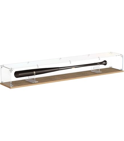 Vitrine en acrylique pour une balle de baseball avec support