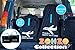 Zohzo Car Seat Travel Bag - Drawstring Bag for Air Travel (Black)