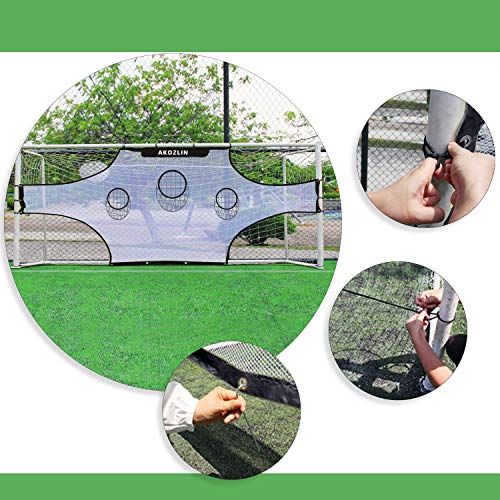 AKOZLIN Soccer Field Nets Target Sheets Attach to Your Goal for The