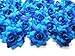 (100) Silk Two Tone Blue Roses Flower Head - 1.75