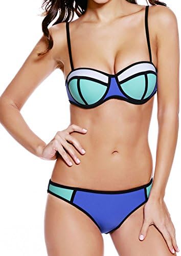 LOBiI78lu Women's Structured Neoprene Bikini Swimsuit