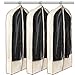 LUXEHOME Reusable Folding Garment Bags for Suits, Cloth, Protects Storage Home Decor, Set of 3