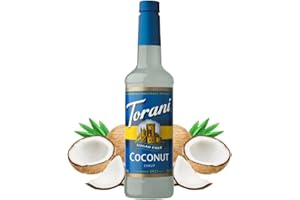 TORANI SUGAR FREE COCONUT SYRUP PET (PLASTIC) BOTTLE 750ML