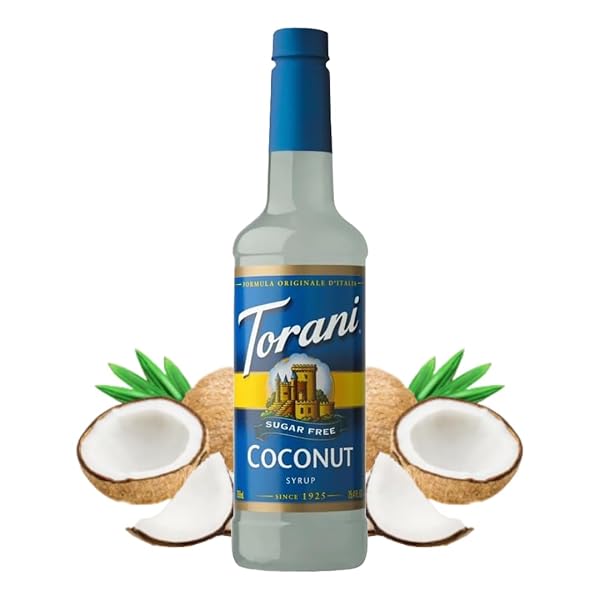 TORANI SUGAR FREE SYRUP, COCONUT, 25.4 OUNCES (PACK OF 1)