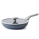 PRICUSIS Nonstick Ceramic Frying Pan with Lid, Non