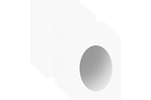 ZBEIVAN 8x10 White Picture Mats with Oval Core Bevel Cut Frame Mattes for 5x7 Pictures- Pack of 12