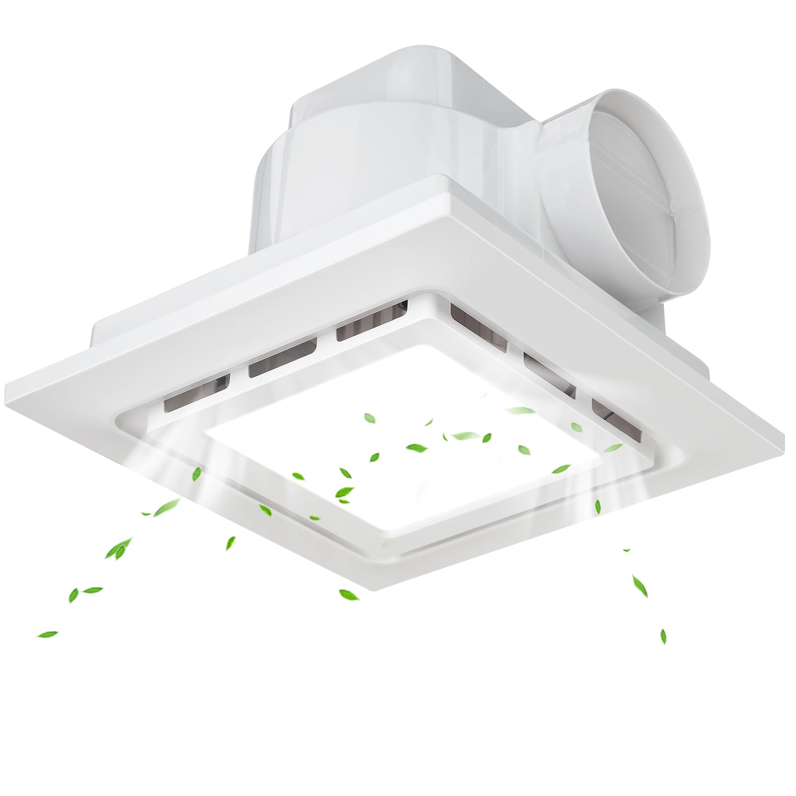 Photo 1 of TOYOUSEA Bathroom Exhaust Fan with Light 12x12 IN Panel, Mounting Opening 11x11 IN 140CFM Ultra Quiet 1.0 Sone Exhaust Fan with 1500lm 6000K Light Ventilation Fan Combo for home, office etc (1-Color)