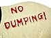 Private Label Private Label Funny No Dumping Cast Iron Yard Stake Dog Sign
