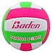 Baden | Match Point | Cushioned Synthetic Leather | Outdoor Recreation Backyard Volleyball + College Camp Ball | All Ages | Official Size 5 | Neon Pink/Green/White