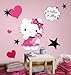 RoomMates RMK2014GM Hello Kitty Couture Peel and Stick Giant Wall Decal