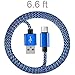 Micro USB Cable, VANTEN(6Ft) [Android Charger][Charging Cord][USB Cable] for Samsung/Galaxy/Note/HTC/LG/Motorola/Sony/Kindle/Windows/MP3/Camera and Other Device(Blue, 1Pack)
