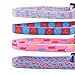 EXPAWLORER Adjustable Breakaway Cat Collars Set - with Bell Charm 4 Pcs Necklace for Kittens Small Dogs Different Marine Biological Motifs Design