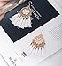 Tassel Earrings for Women HSWE Fringe Earrings Thread Dangle Earrings(White)