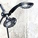 6 Function Dual Shower Head Combo - High Pressure, Adjustable Handheld & Fixed Showerheads With Hose & Diverter And Double Removable Rainfall Spray Heads - Oil-Rubbed Bronze