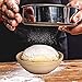 10 Inch Banneton Proofing Basket, Metal Bread Lame, Heavy Duty Dough Scraper, Measuring Spoon THE essential set by uLID (Rattan & Wicker) (orange)