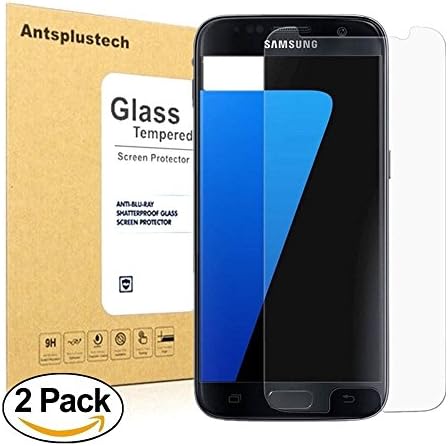 Galaxy S7 Tempered Glass HD Screen Protector [2-Pack],Antsplustech Screen Protector for Samsung Galaxy S7 [Ultra-Clear] [Scratch Proof] [Anti-Fingerprint] [No-Bubble Installation][Anti-Fingerprint]