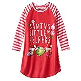 Shopkins Girls Holiday Nightgown Pajamas Santa Theme Night Shirt