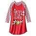 Shopkins Girls Holiday Nightgown Pajamas Santa Theme Night Shirt