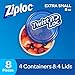 Ziploc Twist 'n Loc, Storage Containers for Food, Travel and Organization, Dishwasher Safe, Extra Small Round, 4 Count, Pack of 6 (24 Total Containers)