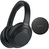Sony WH-1000XM4 Wireless Noise Canceling Over-Ear Headphones (Black) WLA-NS7 Wireless TV Adapter Bundle (2 Items)