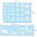 144Designs Snowflake Window Clings Stickers for Christmas Decorations, Konsait Christmas Window Decals Stickers White Ornaments Window Decorations for Xmas Window Decor Supplies