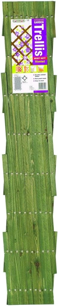 Gardman Riveted Garden Trellis 1.8 m x 0.3 m Tan Heavy Duty Diamond Grid