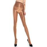 Ulalaza Women's Shiny Oil Pantyhose Stockings Tights Socks Ultra Shimmery Shaping Dance Plus Size Footed 1D 70D 60D 100D