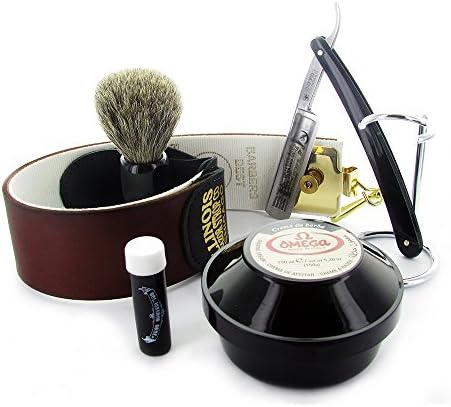 Dovo Best Quality 5/8" Half Hollow Straight Razor Beginners Set