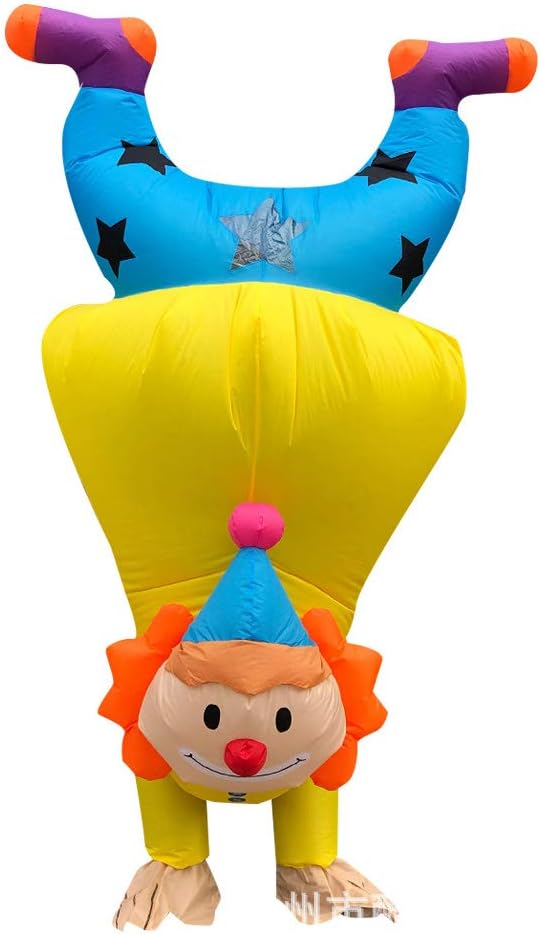Zhoujinf Inflatable Costume，Hand Clown Blow Up Costume Adult Funny Blow