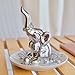 PUDDING CABIN Elephant Ring Holder - Womens Birthday Gift - Good Luck Elephant Gift for Women, Girls, Bedroom or Vanity Décor, Chrismtas Mothers Day Valentines Wedding Gifts Ideas