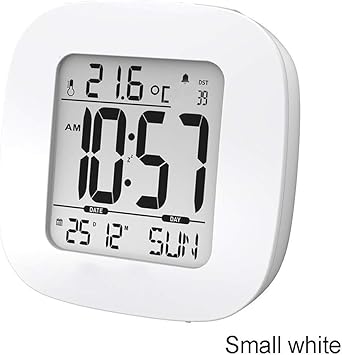 Led Wanduhr Digitaler Wecker Thermometer Datumsanzeige Lcd Digital Badezimmer Uhr Wasserdicht Mit Timer Luftfeuchtigkeit Wand Und Duschuhr Small White Amazon De Audio Hifi