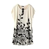 Lookatool Women's Bohemian Short Sleeves Loose Dress T Shirt Blouse Top