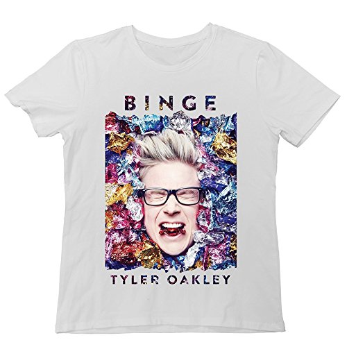 DAVID Men's Butt Holes Break Ups Binge Tyler Oakley T Shirts White XXL