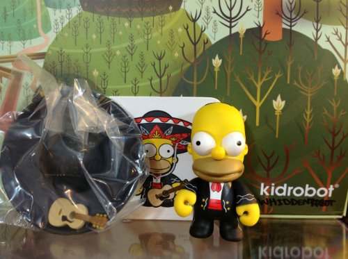 Simpsons Series 2 Kidrobot Mariachi Homer New W/Box Foil Card & Accessories Sealed