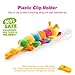 BabyHuggle Caterpillar Pacifier - Stuffed Animal Toy with Detachable Silicone Baby Dummy, Binky Clip Leash & Squeaky