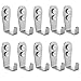 Stainless Steel Coat and Hat Hook Robe Hook, 10 Pcs, Brushed Steel, G112-10