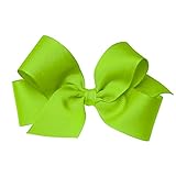 Wee Ones Baby Girls' Medium Grosgrain Hair Bow on a WeeStay Clip w/Plain Wrap