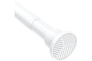 Bsyxlsx Shower Curtain Rod (1 Inch Diameter) - 28 to 73 Inches Adjustable, Never Rust Shower Rod, No Drill Tension Curtain Ro