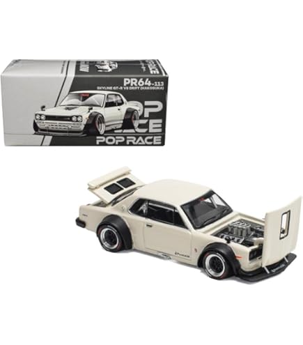 Amazon.com: POP RACE Model Car Compatible with Nissan Skyline GT-R