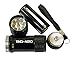KMD Aero Red Light LED Black Aluminum Aviator Flashlight Preserves Night Vision for Aviation, Astronomy, Camping, Hunting, Turtle Watching, and more