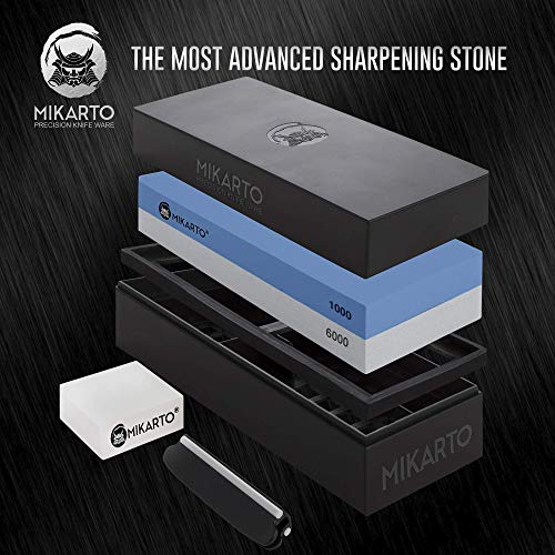 Professional Knife Sharpening Stones Dual Grit Whetstone 1000/6000
