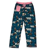 Lazy One Women's Pasture Bedtime Horse PJ Pant - Adjustable Drawstring and Cute Front Pocket