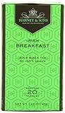 Harney & Sons Black Tea, Irish Breakfast, 20 Tea Bags, 1.42 Oz