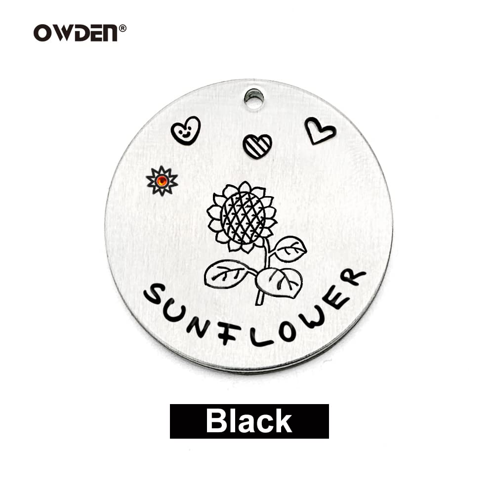 OWDEN 2-Pieces Metal Stamp Enamel Marker for Metal Stamping and Engraving Diy, Jewelry Steel Stamps Acrylic Ink. (2-Pieces Black)